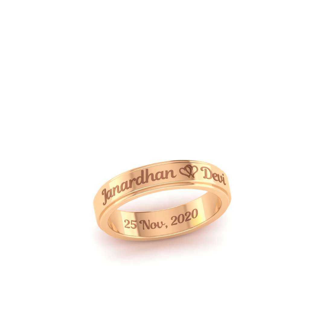 Anillos de matrimonio con nombres personalizados Joyeria Castro